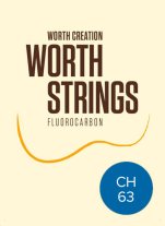 Worth Ukulele Strings Clear Fluoro-Carbon Heavy CH 63 inch, Full Set