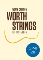 Worth Ukulele Strings for Bass Ukulele Regular Gauge OP-R, Full Set 28 inch