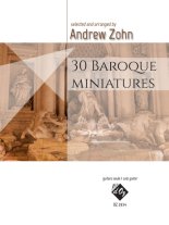 Zohn | 30 Baroque miniatures for solo guitar